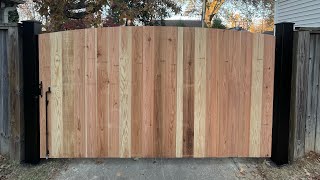 Arched wood gates  How to cut arch [upl. by Albers]