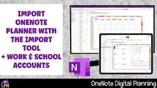 How to Import OneNote Digital Planner Syncing and OneNote Planning for Work amp School Accounts [upl. by Conlen]