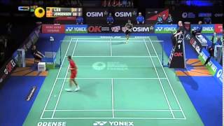 SF  MS  Lee Chong Wei vs Jan O Jorgensen  2012 Yonex Denmark Open [upl. by Shaughnessy]