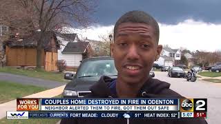 Neighbors alert family to fire at their home [upl. by Roinuj485]