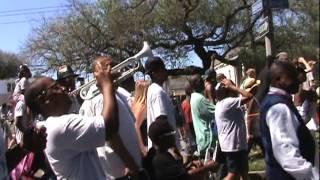 Come Together TBC Brass Band playing for Revolution 2012 Second Line Parade [upl. by Eerot]