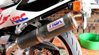 Honda RVF400 NC35 Full Tyga Exhaust System [upl. by Yroc]