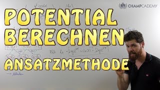 Potential berechnen  Ansatzmethode [upl. by Kreager742]