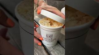 First time trying Magnolia Bakery’s Famous Banana Pudding in NYC 🍌🍰 DEVOURPOWER [upl. by Atinet]