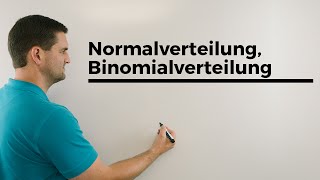 Normalverteilung Binomialverteilung Sigmaumgebung Stochastik anschaulich Mathe by Daniel Jung [upl. by Eirtemed]