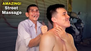 AMAZING Vietnam Street Massage Simple Fast Relaxation [upl. by Ylro]