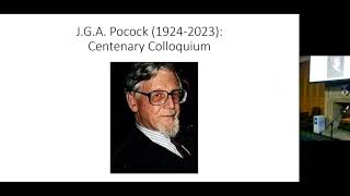 J G A Pocock A Centenary Colloquium [upl. by Elamrej605]