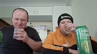 Liquid Deth Severed Lime Flavoured Sparkling Water Review By Robbo 5 Life amp Roger Th Pirate [upl. by Worl]