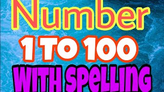 1 to 100 SpellingajshindeOne to Hundred Spelling in English [upl. by Anirtal157]