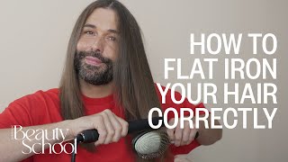 How To Flat Iron Your Hair Correctly  No 48 [upl. by Nal]