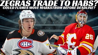 NHL Trade Rumours  Zegras to Habs Flames amp Flyers  Habs Prospect om Waivers [upl. by Sprung]