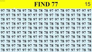 Spot the Hidden Number 77  Can You Find It [upl. by Bria407]