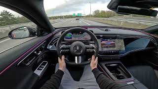 2024 Mercedes EClass AMG line 2024 Test drive mercedes amg viralvideo fyp [upl. by Marasco244]