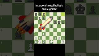 the intercontinental ballistic misile gambit chess opening shorts chess [upl. by Nosnehpets]