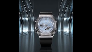 New Release GShock GBM2100 Bluetooth Tough Solar Metal Clad Bezel with Textured Resin Band [upl. by Delphina]