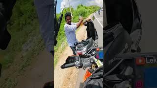 No Petrol on highway road🏎 automobile duke motovlog rider travel bengaluru lekirider reel [upl. by Koball]