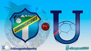 Comunicaciones 0  4 USAC  Jornada 9  Clausura 2016 [upl. by Storer]