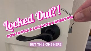 How to Pick a Lock With a Bobby Pin [upl. by Doggett]