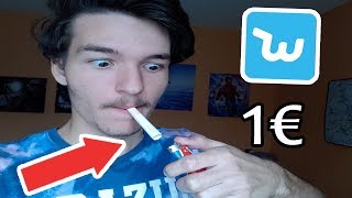 Jai acheté une CIGARETTE sur WISH à 1€  Je Lallume [upl. by Phalan925]