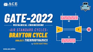 Expression for Efficiency of Brayton Cycle  Thermodynamics  Kausik Agastyaraj Sir  ACE Online [upl. by Ciardap367]