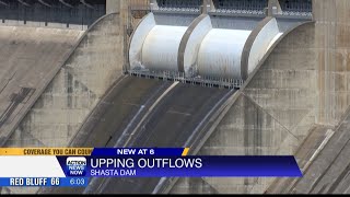 Shasta Dam has opened up its toplevel water release outflows [upl. by Novy553]