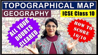 GEOGRAPHY TOPOGRAPHY MAP  SURE SHOT QUESTION IN BOARD EXAMINATION  ICSE CLASS 10 [upl. by Fletch]