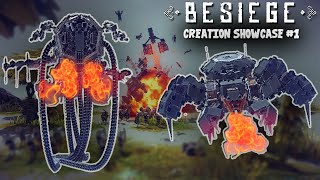 Besiege Creation Showcase GIANT KILLER CRAB amp POWERFUL MAWLER [upl. by Mendive]