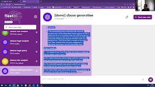 Product Walk Through FleetAI Dentons Gen AI Tool [upl. by Suaeddaht]