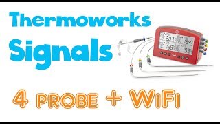 Thermoworks Signals Review  4 probe WiFi BBQ Thermometer [upl. by Nirred]