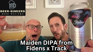 Maiden DIPA from Fidens x Track  Beer Review [upl. by Icnarf]