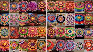 Diwali Rangoli designBeautiful rangoli designs for diwali  Easy making rangoli design [upl. by Weingartner]