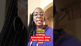 8 Hiring Immediately Work from Home Jobs 2024shorts [upl. by Fleischer]