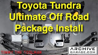 Archive Garage Ultimate Off Road Package Install  1st Gen Toyota Tundra [upl. by Otrebile]