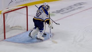 Jordan Binnington Loses Skate Blade [upl. by Vig891]