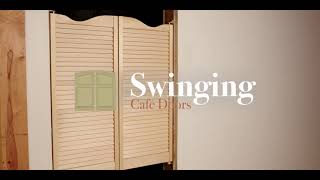 Cafe Saloon Louvre Door Product Video [upl. by Emerald]