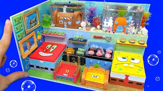 DIY Miniature Spongebob VS Mr Krabs Board House   Build Amazing Spongebob House ｜The Krusty Krab [upl. by Tunnell]