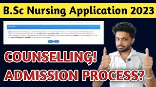 BSc Nursing Online Application 2023  Document Verification  KCET Counselling Process 2023 [upl. by Macleod]