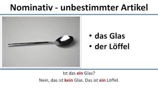 Deutsch lernen A1 ein eine kein keine im Nominativ  Schritte plus 1 Lektion 3 B3 [upl. by Eslehc]