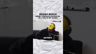 Roddy Ricch  Nipsey Hussle was a real one☝🏾 [upl. by Kashden]