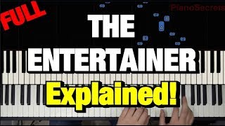 HOW TO PLAY  THE ENTERTAINER  BY SCOTT JOPLIN PIANO TUTORIAL LESSON [upl. by Buzzell]