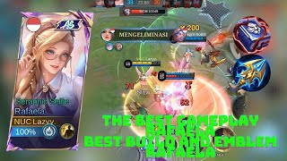 Rafaela Build Full Magic 😱😱  The Best Gameplay Rafaela  Best Build And Emblem Rafaela [upl. by Acirea]