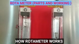 ROTAMETER WORKING  HOW TO WORK ROTA METER  CUNSTRATION DETAIL OF ROTA METER  ROTA METER [upl. by Nnayrb]