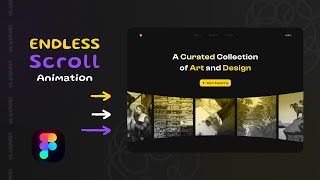 Endless Scroll Animation in Figma  Figma Microanimations  UI design animation ✨🔥👌 [upl. by Eltsyrk591]