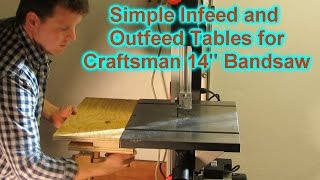 Craftsman 14quot Bandsaw Infeed Table [upl. by Noraj]