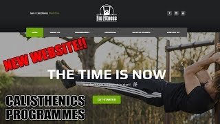 My New Website  Fro Fitness BeginnerIntermediate Calisthenics Programmes [upl. by Atte]