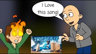 Classic Caillou Blasts Thick of It And Other Music at 3AMGroundedPunishment Day [upl. by Enovi521]