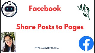 Facebook Posts  Share Posts to Pages with jarveepro facebookpost [upl. by Jard]