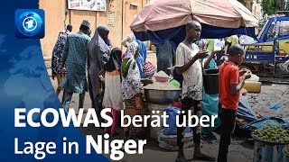 ECOWAS berät über Lage in Niger [upl. by Genie]