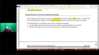 Quick Revision Ch 4 Expressely Declared Void Agreements [upl. by Mag]