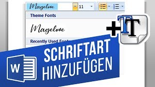 Neue Schriftarten für Word in Windows installieren  Schriftarten hinzufügen und nutzen [upl. by Adaynek]